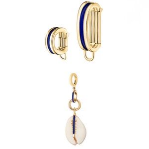 Dorne Swimwear Charm Starter Set with Cowrie Shell in Blue. Brand new!